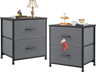Sweetcrispy Bedside Table, Side Table, Fabric