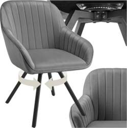 Tectake Rotating Dining Room Chairs with