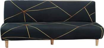 TOPCHANCES Armless Futon Sofa Cover, Stretch