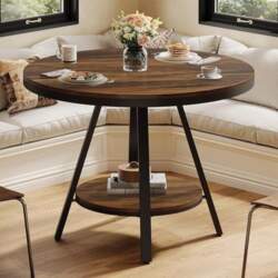 Tribesigns Small Round Dining Table for