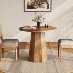 Tribesigns Small Round Dining Table for