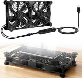 USB ventilators ar ātruma regulēšanu: 220
