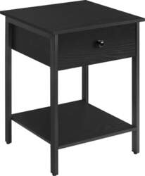 VASAGLE Bedside Table with Drawer and