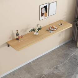 Wall-Mounted Folding Table, Completely Made of