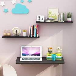Wall Mounted Folding Table Solid Wood