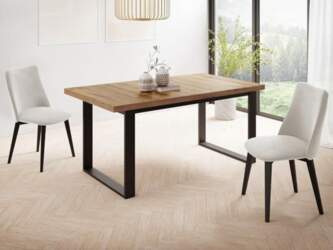 WFL GROUP Extendable Rectangular Loft Style
