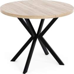 WFL GROUP Round Extendable Dining Table
