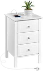 Yaheetech Bedside Table with Socket, 2