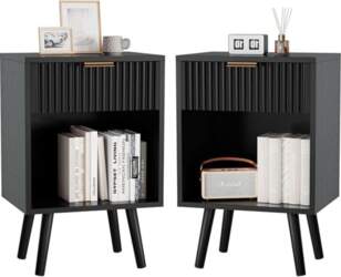 YMYNY Set of 2 Bedside Table