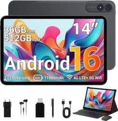 2026 14 collu planšetdators ar Android