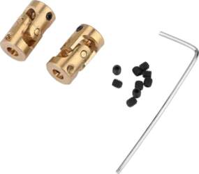 2 Pack Universal Joint Shaft Coupling
