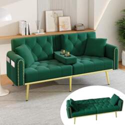 2-Seater Sofa Bed with Reclining Function
