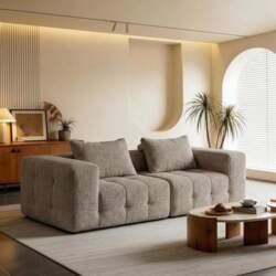 2-Seater Sofa Couch, Modular Boneless Sofa