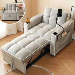 3-in-1 Extendable Single Sofa Bed -