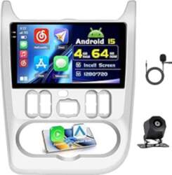 4+64G Android auto radio ar ekrānu