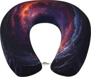 "Technological Nebula" ceļojuma spilvens no
