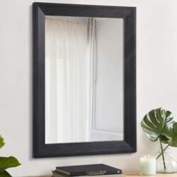 AAZZKANG Rustic Wall Mirror Rectangle Wooden