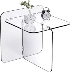 Acrylic Side Table, Small Square Side