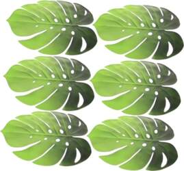 Alipis Pack of 6 Monstera Leaf