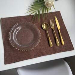 AMDXD 4er Set Tischset Boho Quadratisch