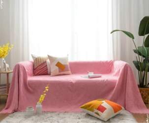 AMDXD Sofa Throw Blanket, Plain Pattern