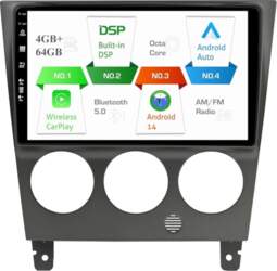 Android 14 Double DIN auto radio