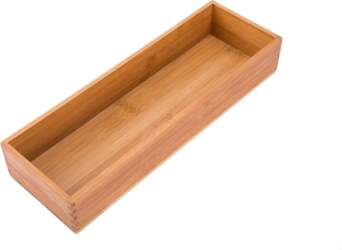 Bamboo Drawer Organiser Box Stackable Home