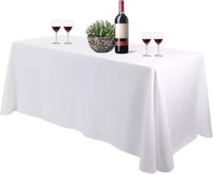 Bea`s Party Rectangular Polyester Tablecloth for