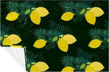 BestIdeas Lemon Pattern Blanket Soft Warm