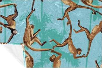 BestIdeas Monkey Blanket Soft Warm Cozy