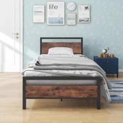 BOFENG 3ft Single Bed Frame, Solid