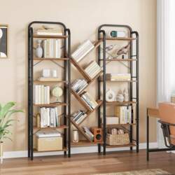 Bookcase, 6 Tier 18 Compartments Tree