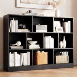 Bookcase, Standing Shelf with 3 Levels