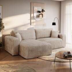 BROMARKT Corner Sofa with Sleep Function