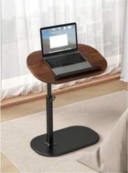 C-Shaped Side Table with Adjustable Height