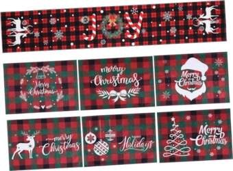 Ciieeo 7-Piece Christmas Table Set Polyester