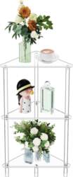 Clear Acrylic Triangle Side Table for