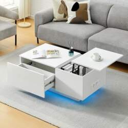 CLIPOP Coffee Table Height Adjustable Coffee