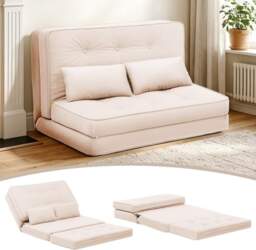 COMHOMA Folding Floor Sofa, 3-in-1 Sofa