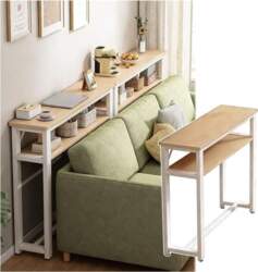Console Table Storage Behind Sofa for