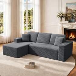 Corner Sofa 261 cm Modular Sofa