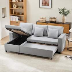 Corner Sofa Bed with Sleep Function