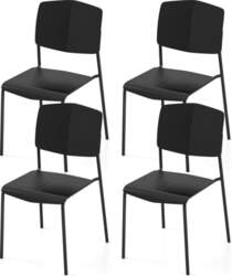 COSTWAY Stackable Dining Room Chairs, Set