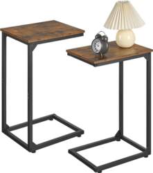 DALEMHOME C-Shaped Side Table Set of