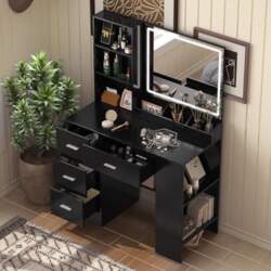 Dressing Table with Lighting and LED