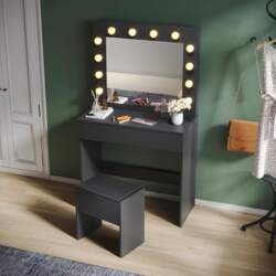 Dressing Table with Lighting Mirror and