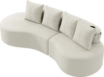 DRIXNO Sofa with Sleep Function, Sofa