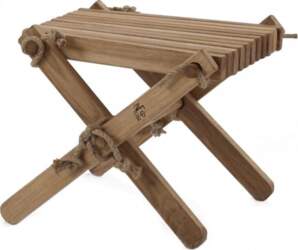 Ecofurn Lilli oiled mounted side table/foot