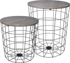 Elevon Set of 2 Grey Wire