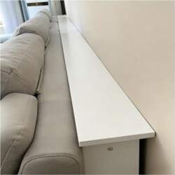 ERRULAN Shelf behind sofa, slim console